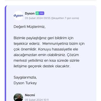 Dyson Dikey Süpürge Ayağı Sorunum 2 Yıldır Çözülmedi