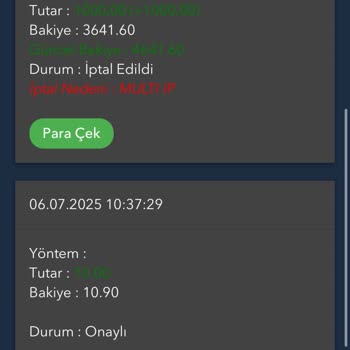 Günlük Giriş Ödülüyle Kazandığım Parayı Çekemedim