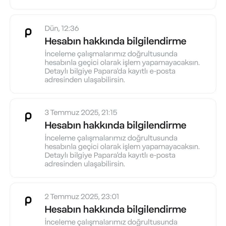 Papara Bir Aydır Kapalı Hesap, Cevapsız Sorular: Paramı Kullanamıyorum