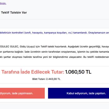 Turna.com Ve Sunexpress Biletinde İsim Hatası Ve İptal Sorunu