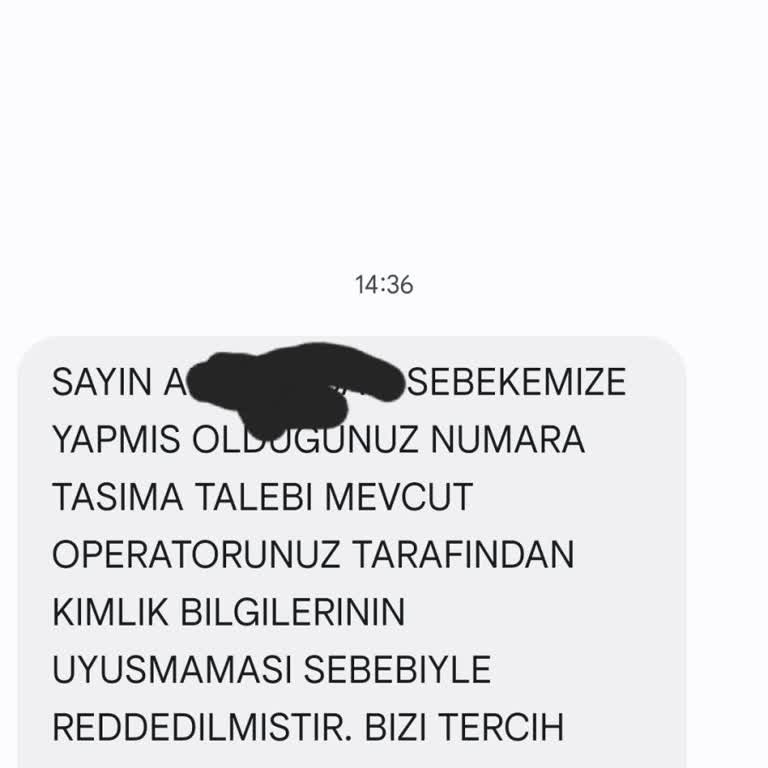 Numara Taşıma İşleminde Kimlik Bilgisi Sorunu Ve Tekrarlayan Hata