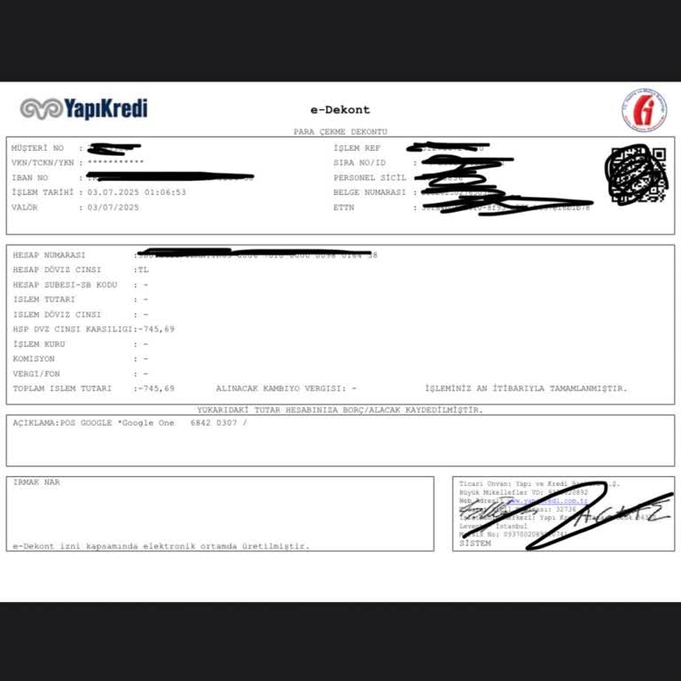 Bilgim Dışında Gerçekleşen Para Çekimi Nedeniyle Mağduriyet Yaşıyorum