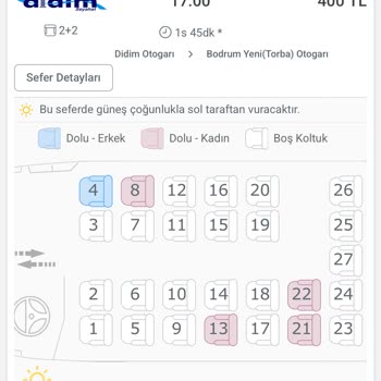 Bilette Koltuk Değişikliği Ve Kaba Davranışlar Nedeniyle Hayal Kırıklığı