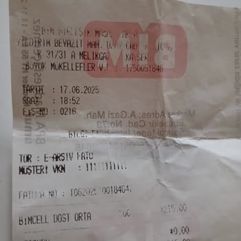 Bimcell Paket Yüklemesi Sonrası 215 TL'nin İadesini Talep Ediyorum