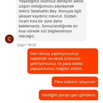 Eksik Teslimat Ve İlgisizlik Nedeniyle Mağduriyet Yaşıyorum