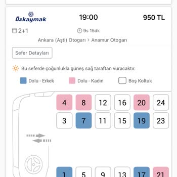 Yanlış Koltuk Düzeni Bilgisiyle Satılan Bilet Nedeniyle Yaşanan Mağduriyet