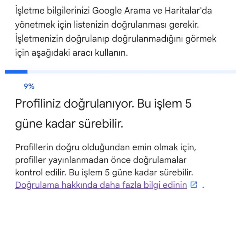 Google İşletmemi Onaylamıyor İletişim Ve Destek Yok