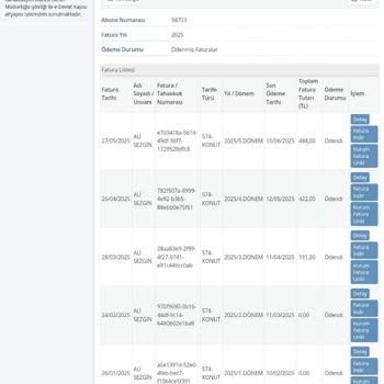 Evde Olmadığım Halde Yüksek Su Faturası Ve SMS Bilgilendirme Eksikliği