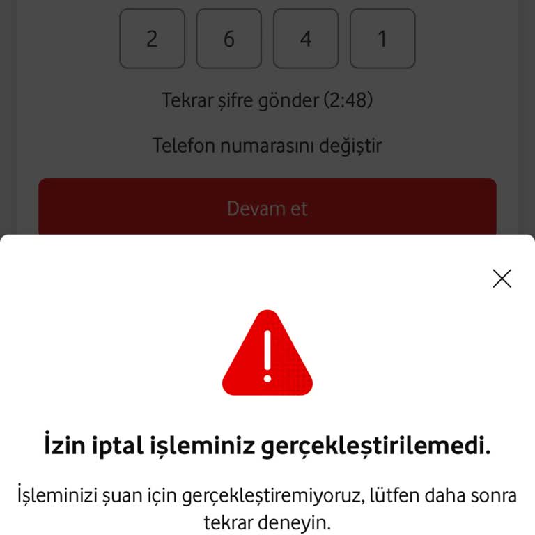 Vodafone SMS İzni İptal Edilemiyor Bilinçli Engel Mi Var