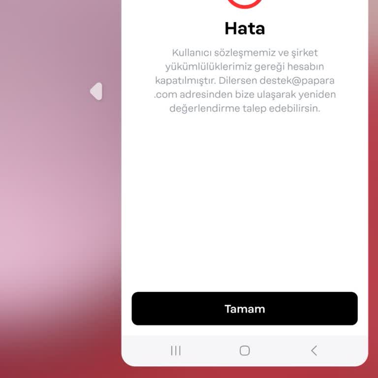 Papara Hesabım Aniden Kapatıldı, Mağdur Edildim