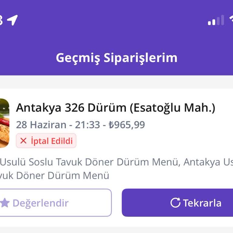Getir Yemek'ten Ofise Verilen Siparişte Teslimat Ve İade Sorunu