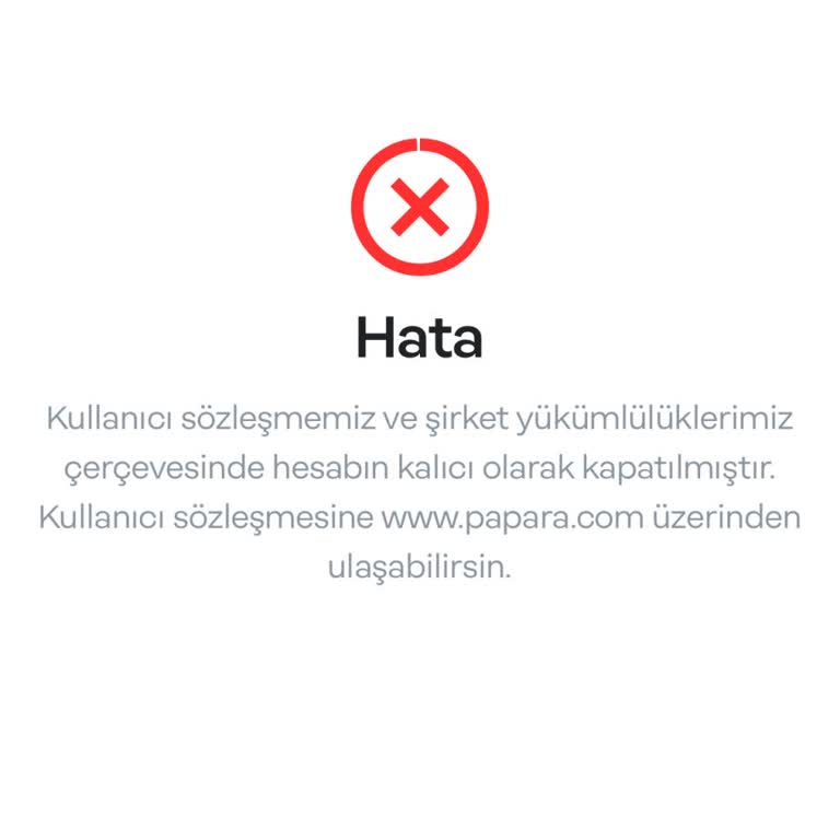 Papara Hesabım Şüpheli İşlem Gerekçesiyle Haksız Yere Kapatıldı
