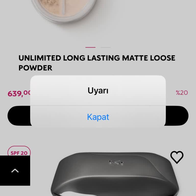 Kiko Milano Uygulamasında Ürün Eklerken Sürekli Hata Alıyorum