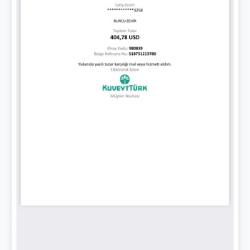 İzinsiz Kredi Kartı Çekimi Hakkında Acil İade Talebi