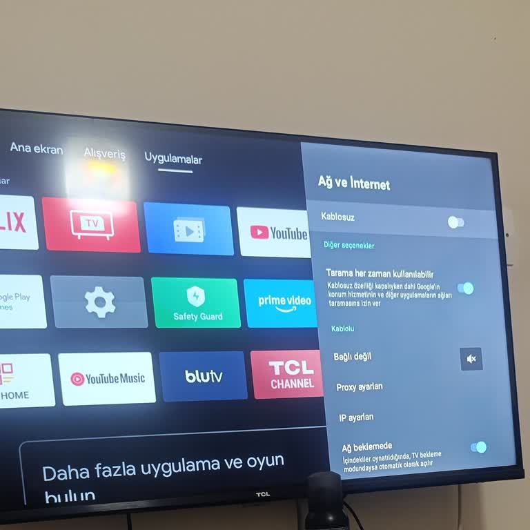 TCL Televizyon 32 İnç Televizyonda Sürekli İnternet Bağlantı Sorunu