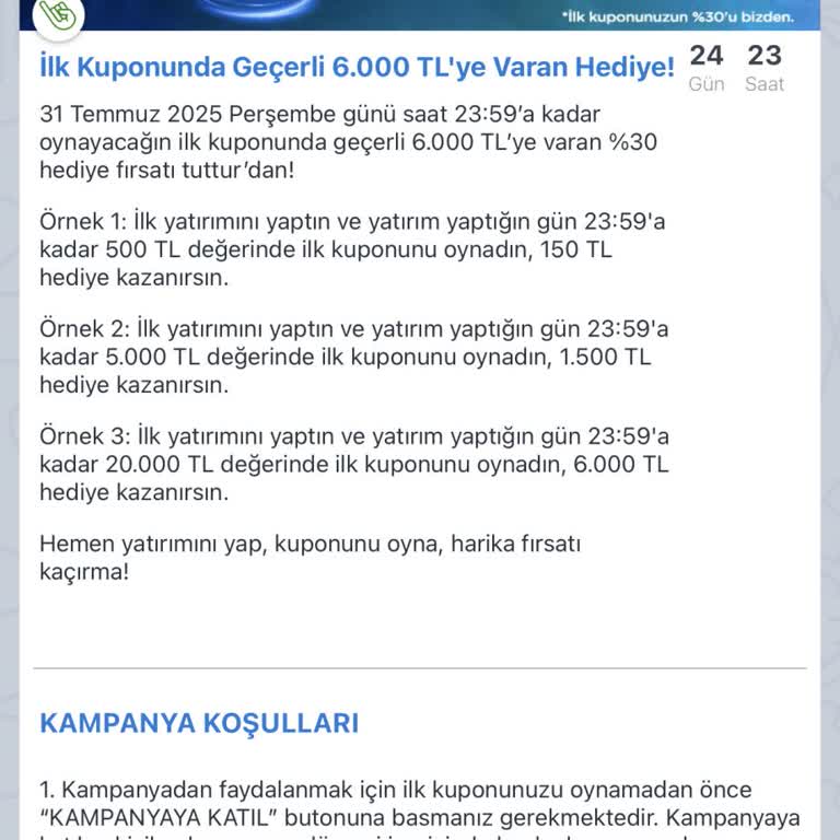 Kampanya Bonusum Yatmadı, Canlı Destek Sorunu Çözmedi