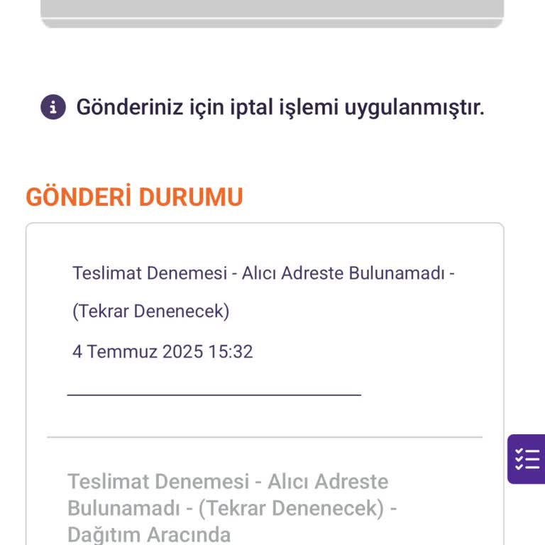 Evdeyken Teslim Edilmeyen Kargo Ve Keyfi İptal