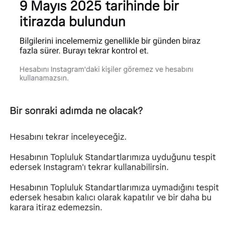 Askıya Alınan Instagram Hesabım İçin 30 Gündür Yanıt Alamıyorum