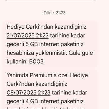 Vodafone Hediye Çarkı İnternet Hediyem Yüklenmedi Ve Yanlış GB Tanımlandı