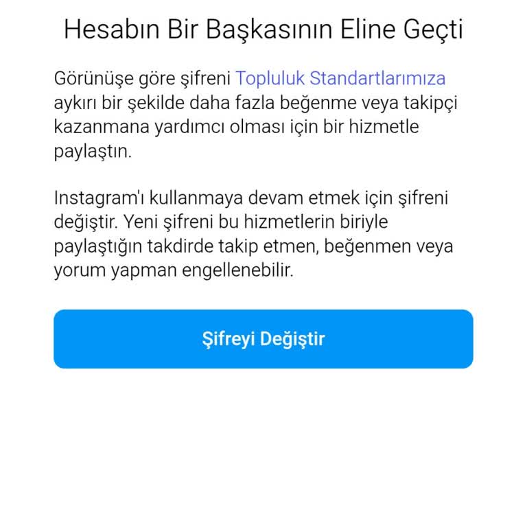 Instagram Hesabım Başkasının Eline Geçti, Giriş Yapamıyorum Ve Şifre Yenileyemiyorum