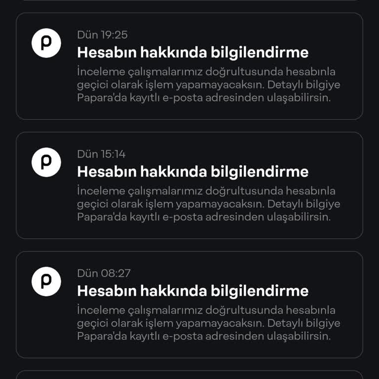 Papara Hesabım 33 Gündür İncelemede, Mağduriyetim Giderilmiyor