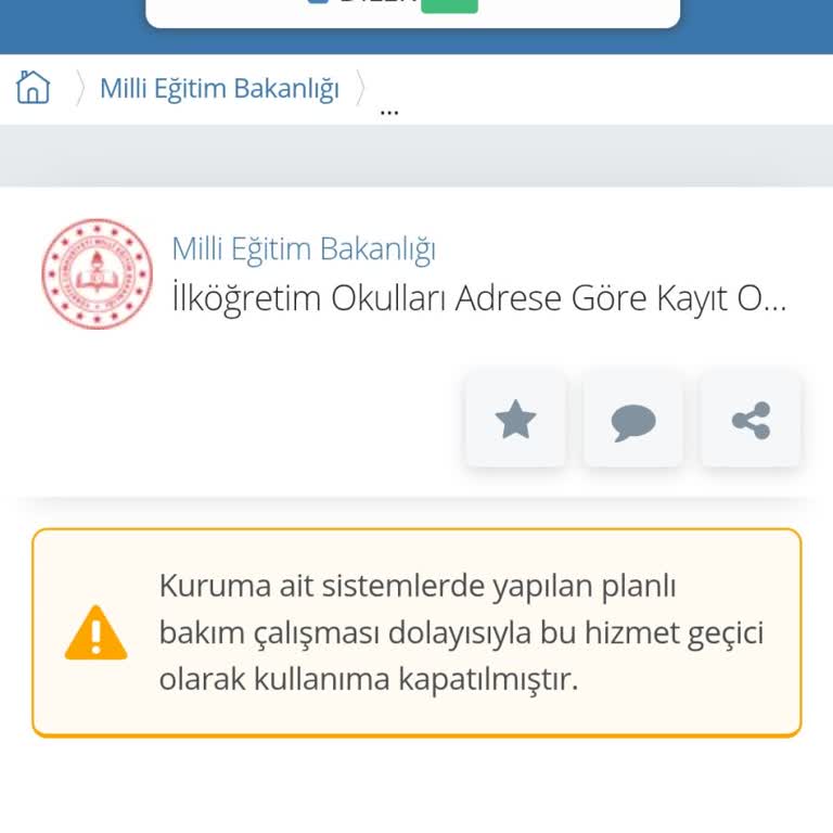 E-Devlet'te Okul Kayıt Bilgisi Hizmetine Sürekli Erişim Sorunu