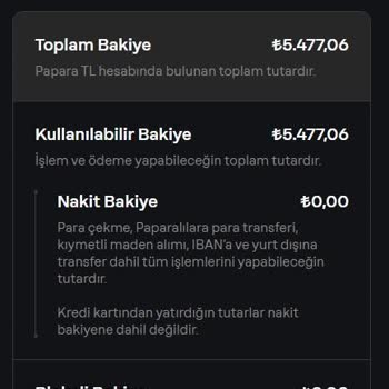 Papara Kredi Kartı İle Yatırılan Bakiyenin Nakit Kullanıma Kapatılması Ve İade Talebim