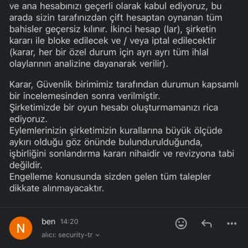 1xBet Kanıtsız Hesap Kapatma Ve 375.000 TL Ödememin Engellenmesi