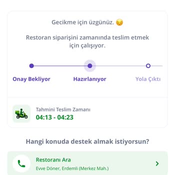 Gece Siparişim Saatlerce Teslim Edilmedi, İptal De Edilemiyor