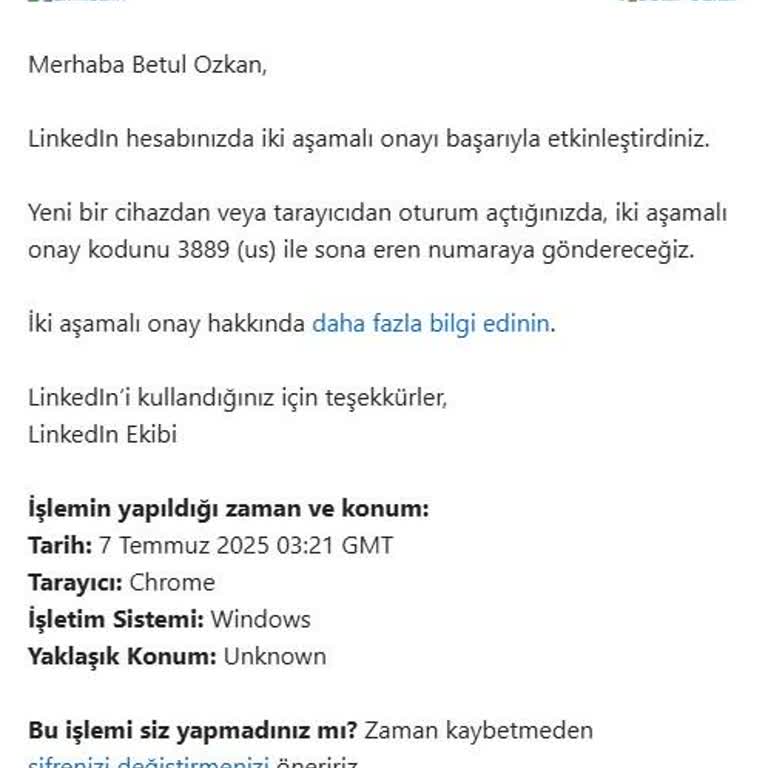 Linkedin Hesabım Ele Geçirildi Ve Erişimim Engellendi