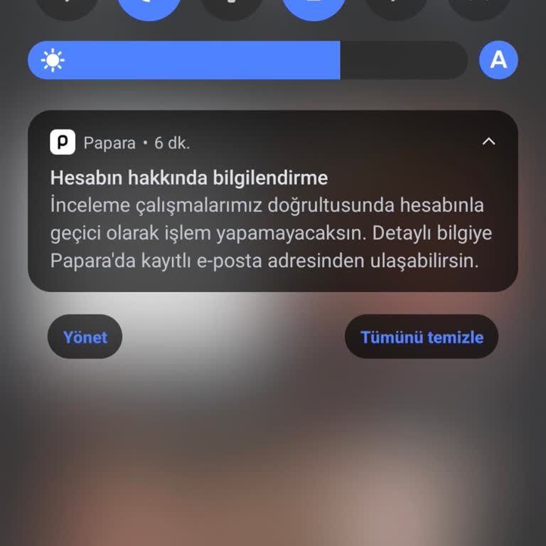 Kullanılmayan Papara Hesaplarından Ücret Tahsilatı Hakkında Bilgilendirme Ve İtiraz