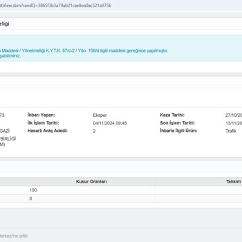 Hasarsızlık İndiriminin Haksız Şekilde Kaldırılması Ve Mağduriyet