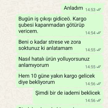 Ürün Değişimi Ve Para İadesi Yapılmıyor, Mağdurum!