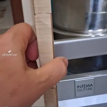 İntema Mutfak Dolap Kaplamalarında Sorun