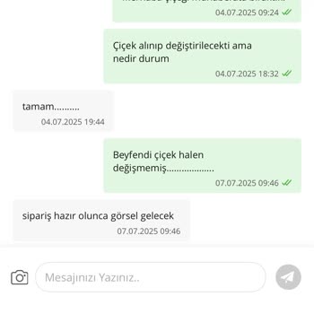 Solmuş Çiçek Ve İlgisiz Müşteri Hizmetleriyle Mağduriyet Yaşadım