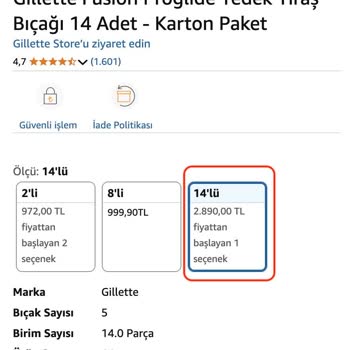 Amazon'da Tıraş Bıçağı Fiyatına Anormal Zam: Ticaret Ahlakı Nerede?