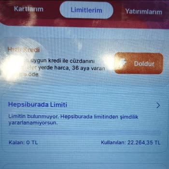 Hepsipay Limitim Aniden Kapatıldı, Yeni Limit Alamıyorum Destek Bekliyorum