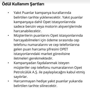 Opet Kampanya Şartları Sonradan Değiştirildi, Hediye Puan Kullanılamıyor