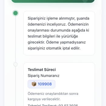 Siparişin Hazırlanma Sürecinde Yaşanan Gecikme Ve İletişim Sorunu