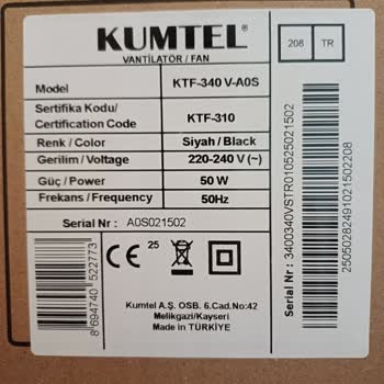 Eksik Parça Nedeniyle Vantilatörü Kullanamıyorum, Mağduriyetim Giderilmiyor