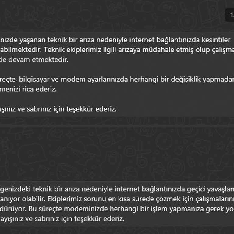 İnternet Altyapı Sorunları ve Hizmet Kalitesi Hakkında Şikayet