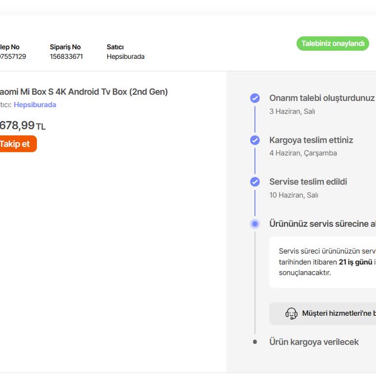 Yasal Onarım Süresi Aşıldı, Yeni Ürün Talebim Karşılanmıyor