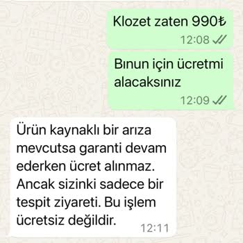 Yeni Alınan Klozet Kapağı Sürekli Yerinden Çıkıyor, Servis Ücreti Yüksek