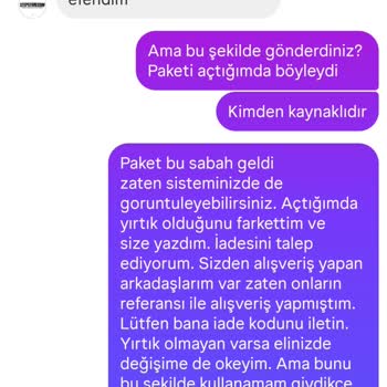 Yırtık Ürün Ve İade Sürecinde Yaşanan Sorunlar
