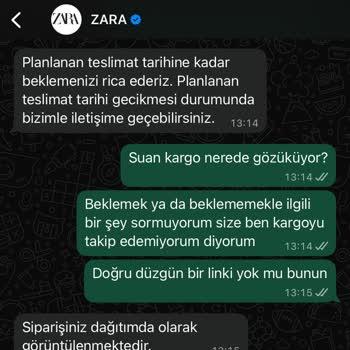 Siparişim Gönderilmedi, Yanıltıcı Bilgi Verildi!