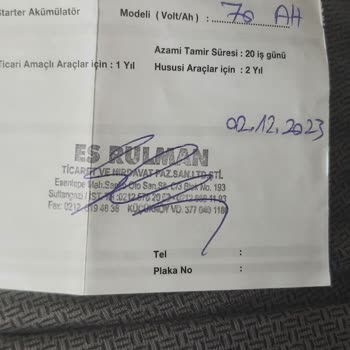 Garanti Süresi Devam Eden Akü Değiştirilmedi, Mağdur Edildim