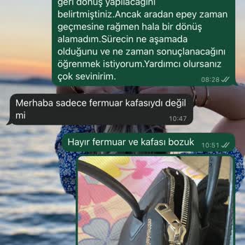 Satın Aldığım Çanta 2 Kullanımda Bozuldu, Firma Dönüş Yapmıyor