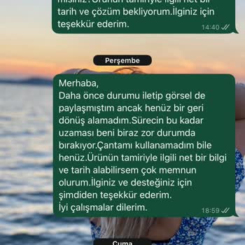 Satın Aldığım Çanta 2 Kullanımda Bozuldu, Firma Dönüş Yapmıyor