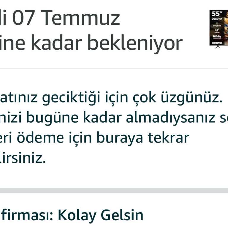 Amazon Türkiye'de 'Yarın Kapında' Sözü Gerçekleşmiyor, Teslimatlar Gecikiyor!