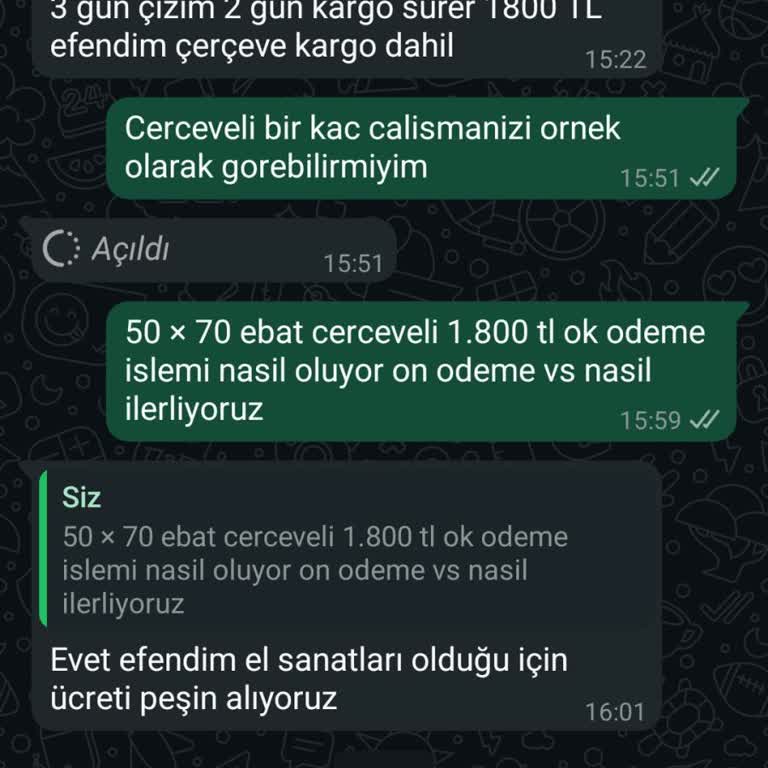 Karakalem Çizim Siparişim Sonrası İletişim Kurulmadı